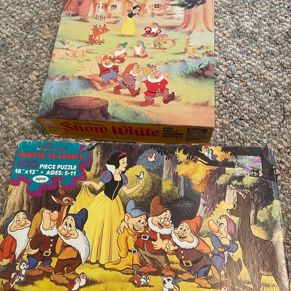 Disney | Games | Vintage Disney Snow White And The Seven Dwarfs Puzzle ...